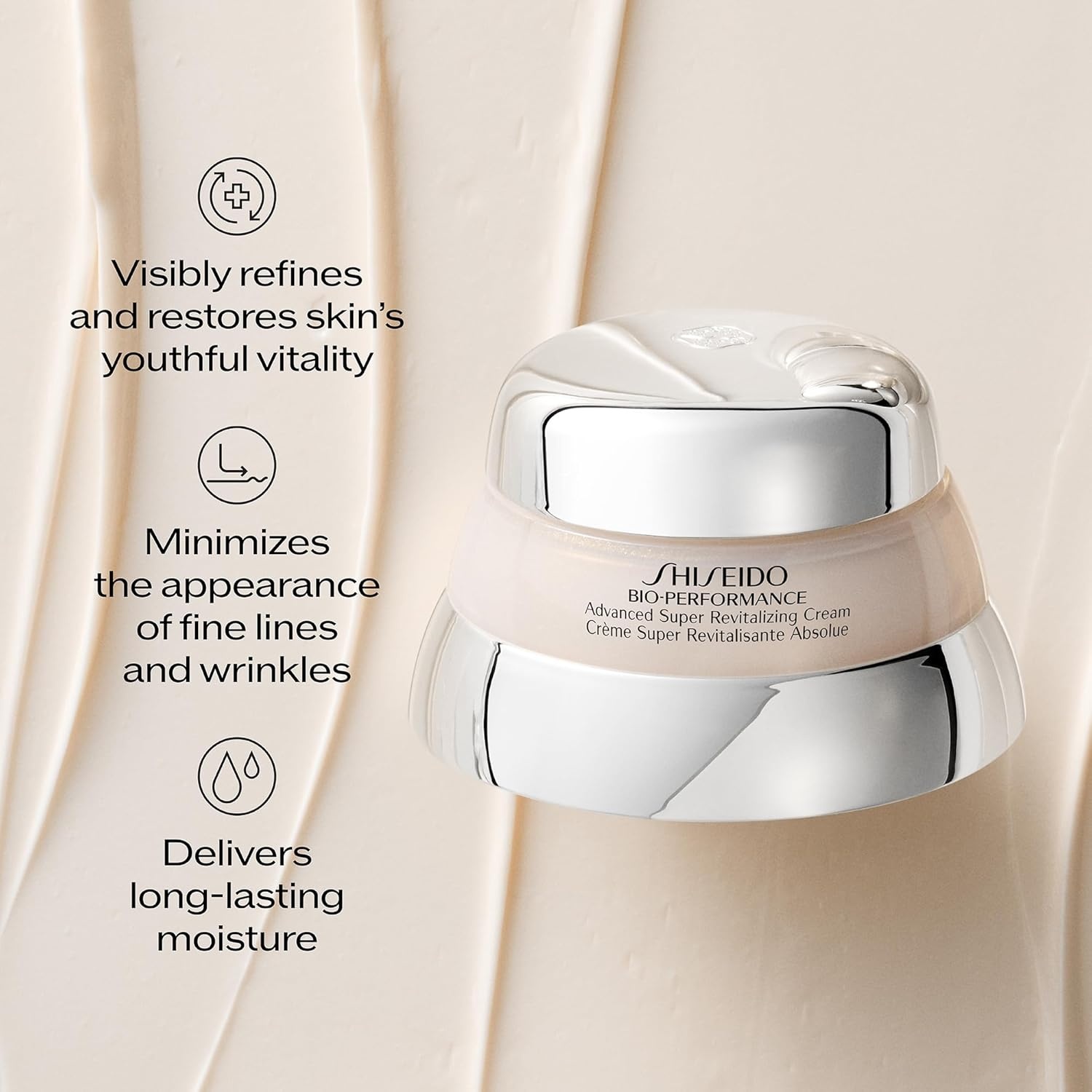 image:imageShiseido BioPerformance Advanced Super Revitalizing Cream AntiAging Moisturizer Reduces Appearance of Fine Lines amp Wrinkles Provides LongLasting Hydration75 mL