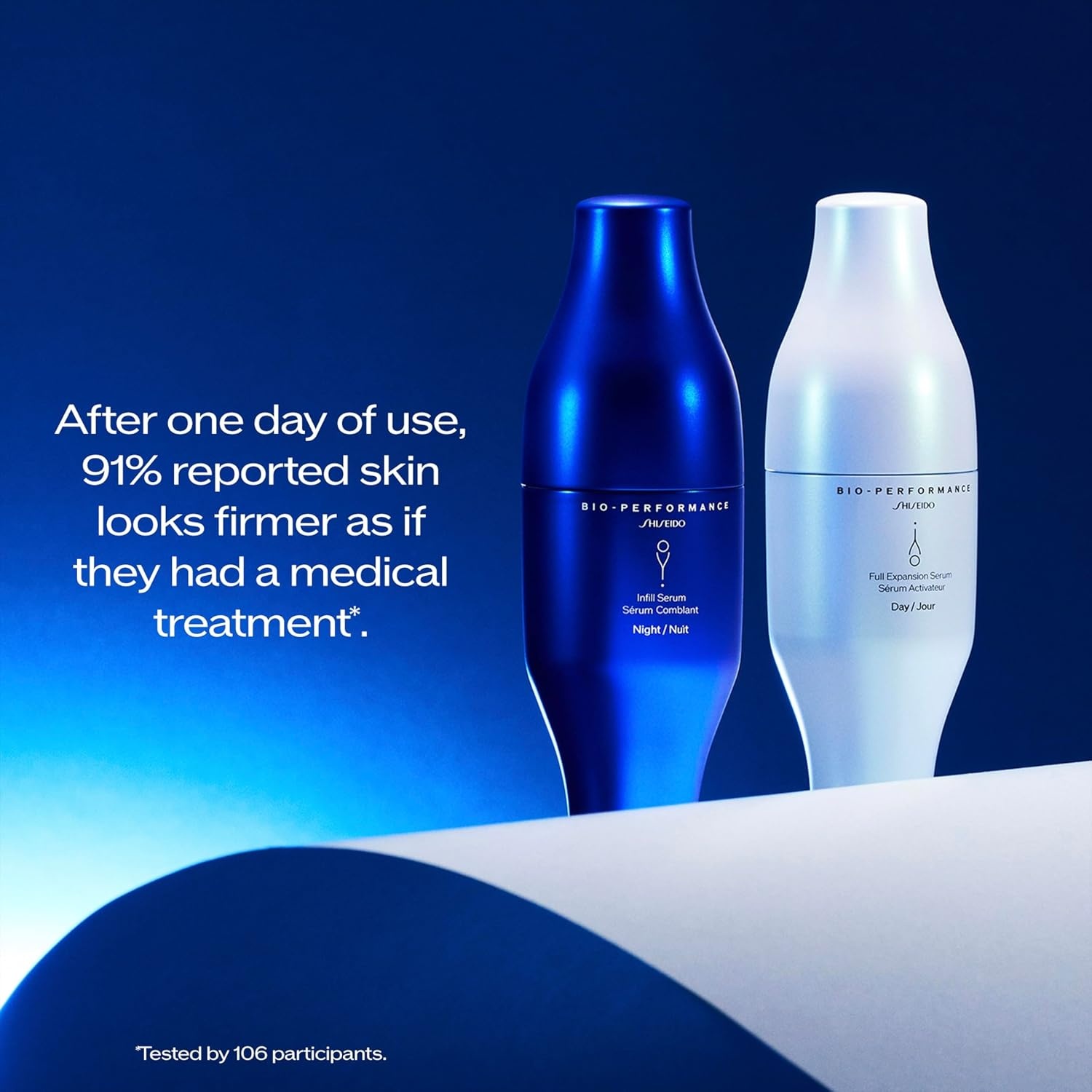 image:imageShiseido BioPerformance Skin Filler Serums TwoStep Serum System Night amp Day Formulas for Plump Firm Skin